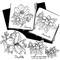 Aunt Martha's Daylily Peony Magnolia 3866 embroidery iron on pattern